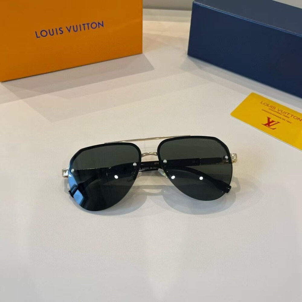 Louis Vuitton Gold Frame Aviator Sunglasses